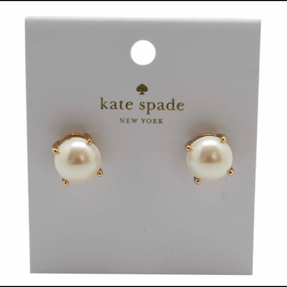 NWT Kate Spade Pearl Gumdrop Studs - Picture 5 of 6